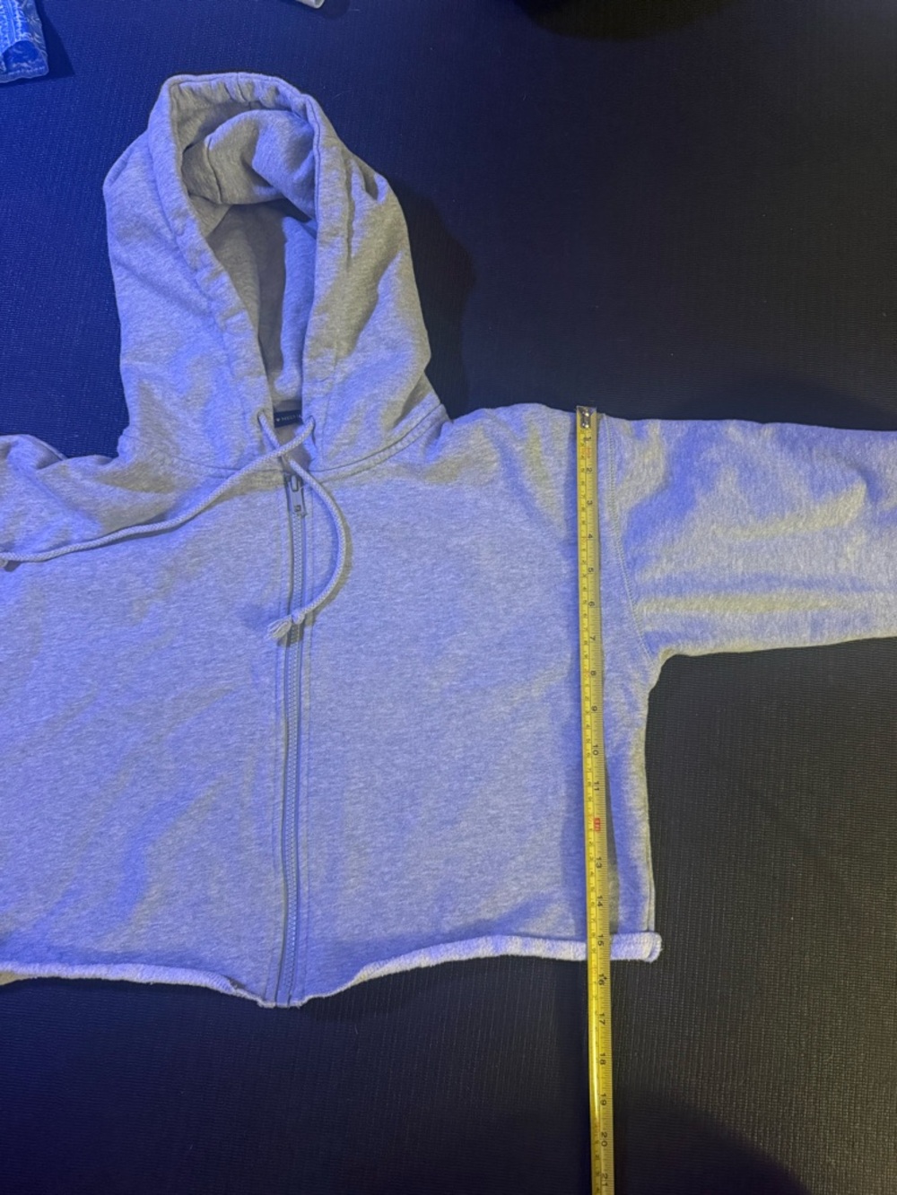 Brandy Melville Light Gray Zip-Up Hoodie - Picture 8 of 8